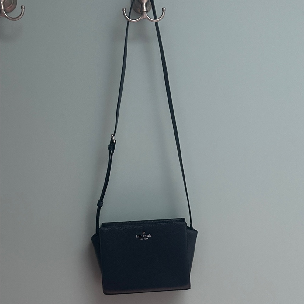 Kate Spade leather cross body handbag.  Navy blue